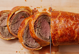 在奥克兰的家庭餐馆吃了一次惠灵顿牛排