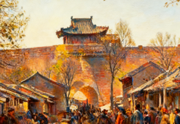 民国时期的长武城（AI修复）