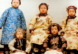 100年前一群陕西孩子的合影