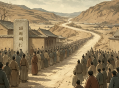 御驾驻塬，古村留名回朝村